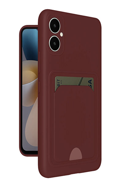 NewFace 1611549747 سامسونج جالاكسي A05 سيليكون مع بطاقة كيلفن (164915) - بوردو