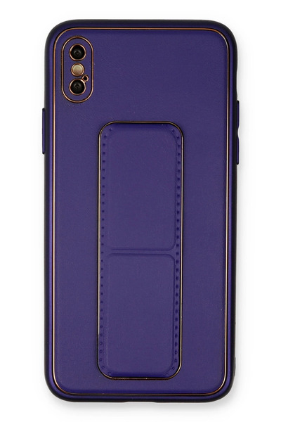 NewFace 1610830747 غطاء حماية من الجلد لهاتف iPhone XS Max (133008) - أرجواني