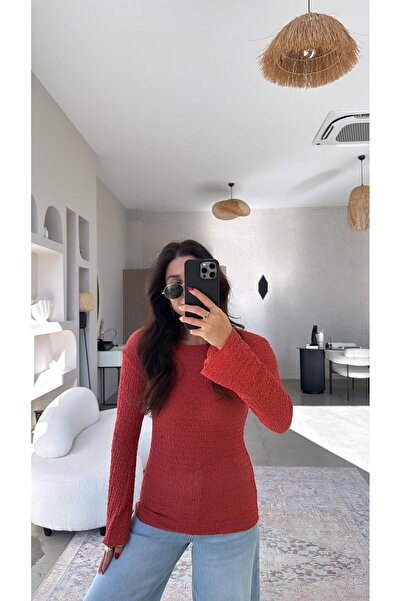 Buket Teke Bluză din dantelă coral