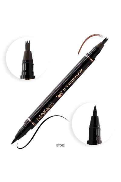 Makeover22 Makeover 22 Dark Brown Eyebrow and Eyeliner Dual-Use Pencil - EY002