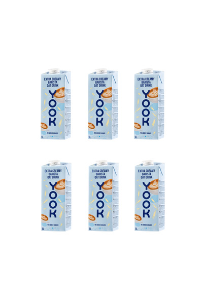 Yook Ekstra Creamy Barista Yulaf Sütü 1lt- 6lı Paket