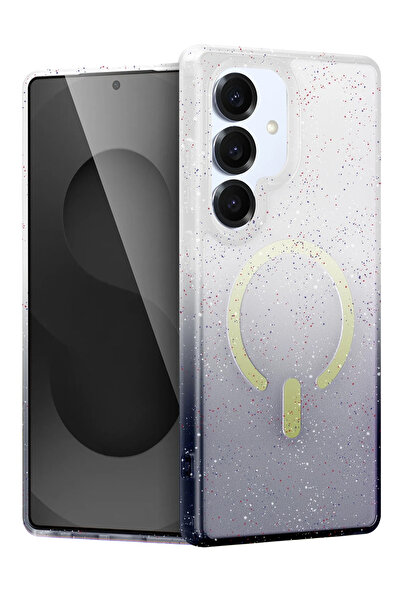 NewFace 1610855747 غطاء سامسونج جالاكسي S25 بوميل شايني ماج سيف (115508) - أسود