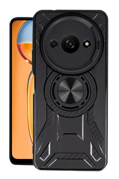 NewFace حافظة هاتف Xiaomi Redmi A3 4G من السيليكون لينكولن - أسود YNSMR