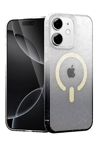 NewFace 1611457747 غطاء آبل آيفون 11 بوميل شايني ماج سيف (105714) - أسود