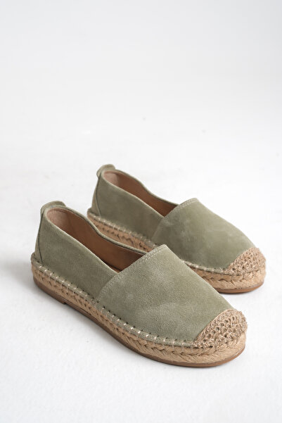 STARK SHOES Kadın Hakiki Deri Süet Jüt Detaylı Espadril