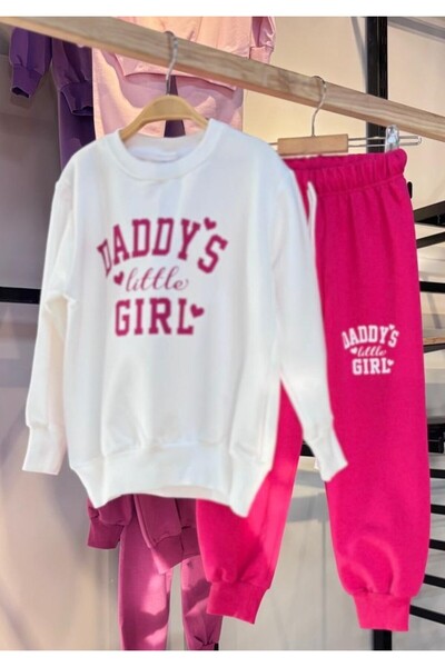 ciklet kids طقم ملابس علوية وسفلية من القماش موسمي للفتيات