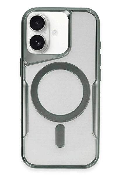 NewFace غطاء سيليكون ماج سيف لهاتف آيفون 16 بلس من أوزلستور (81550) - أخضر