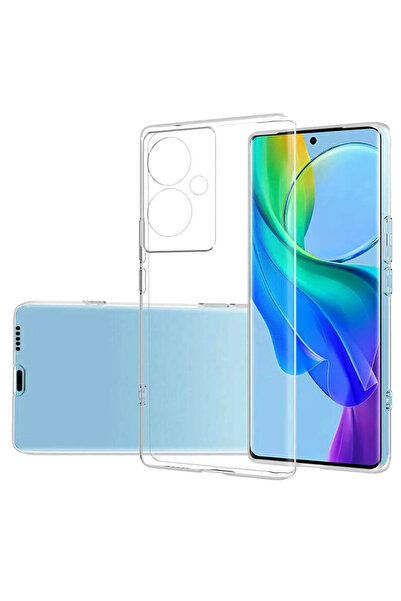 NewFace 1613130747 Vivo V29 Lite Kılıf Lüx (213031) Şeffaf Silikon