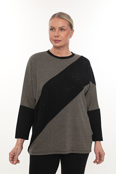 QRUVAZE مقاس كبير من المودال + حجر الجاكار