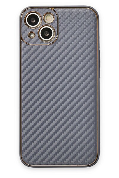 NewFace 1612854747 حافظة آيفون 13 من السيليكون الكربوني (215428) - رمادي