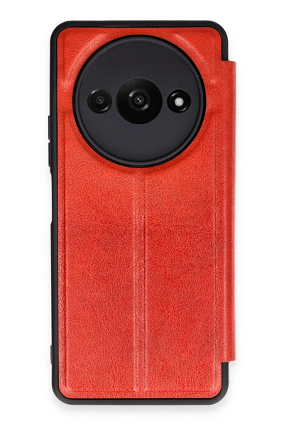 NewFace غطاء حماية قابل للطي لهاتف شاومي ريدمي A3 4G (122424) - أحمر