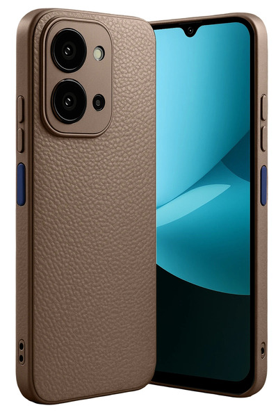 NewFace حافظة سيليكون ثيرماكس من دي إس-ديرين لهاتف شاومي ريدمي 15 سي 4 جي - بني