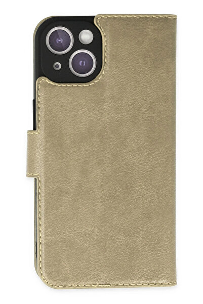 NewFace حافظة OZLSTOR لهاتف آيفون 14 بلس، غطاء تريند إس بلس (82646) - ذهبي