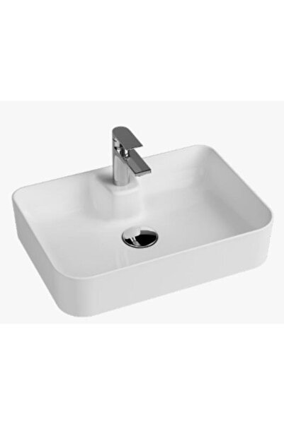 ALVİT Tezgah Üstü Set Üstü Lavabo 42*60 Delikli Quarter Bath Rapid Line Line