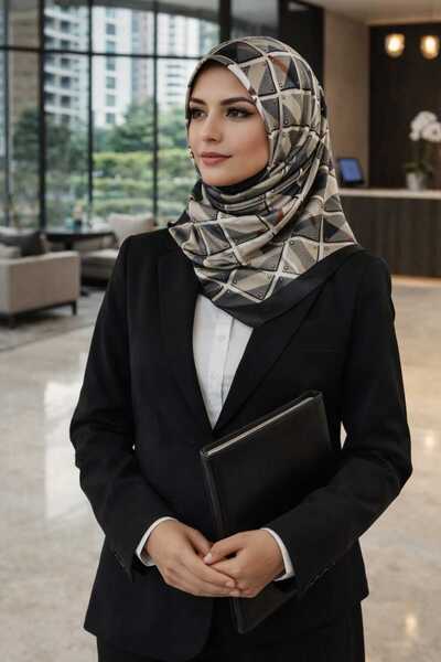 tomrisboutique شال حريري فاخر من الفوال، حجاب، وشاح، شال بنمط الفهد، مقاس 70 ...