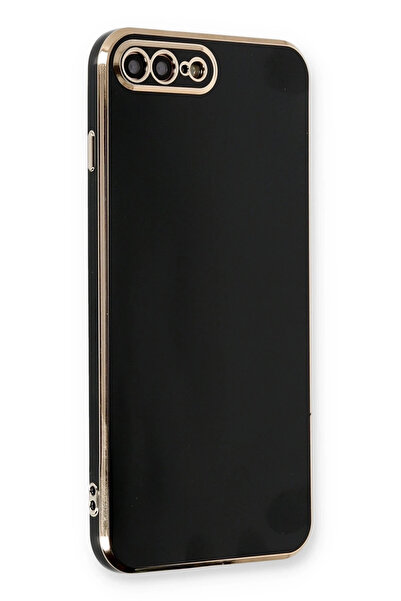 NewFace حافظة OZLSTOR لهاتف iPhone 7 Plus من السيليكون (91247) - أسود