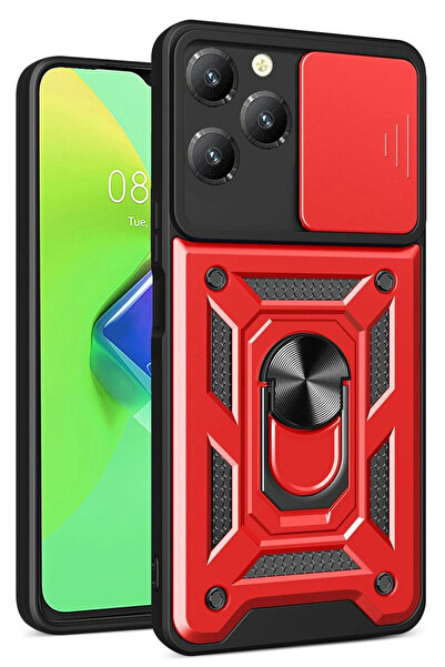 NewFace 1612056747 حافظة انفينيكس هوت 40 برو من السيليكون مع حلقة عدسة بارس (...