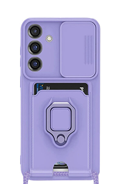 NewFace 1612749747 حافظة سامسونج جالاكسي S25 بلس من السيليكون مع حامل بطاقات ...