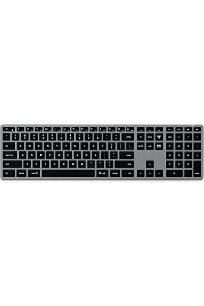 Satechi Slim X3 Bluetooth Wireless Keyboard, US QWERTY Layout, Backlit Numeric Keypad, Multi-Device
