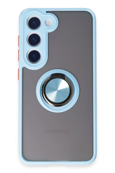 NewFace 1612140747 غطاء سامسونج جالاكسي S23 غطاء سيليكون مونتريال مع حلقة - (...