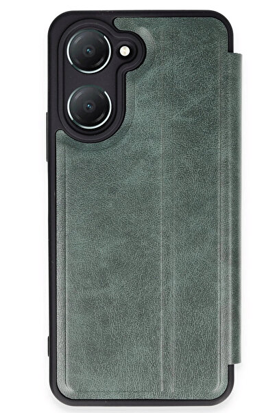 NewFace 1610351747 غطاء حماية قابل للطي لهاتف فيفو Y18 - (215103) أخضر داكن