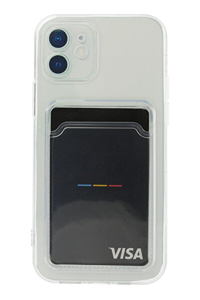 NewFace حافظة OZLSTOR لهاتف iPhone 12 مصنوعة من السيليكون الشفاف (90215) - شفافة