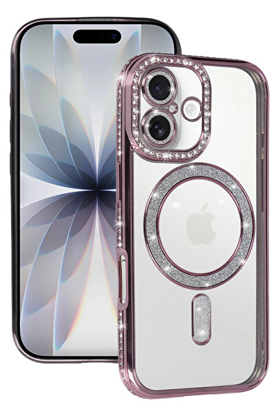 NewFace 1611541747 حافظة أبل آيفون 17 جوكي سيملي ماجنيتسيف (104115) - وردي