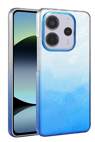 NewFace 1612932747 غطاء لامع لهاتف شاومي ريدمي نوت 14 4G (173229) - أزرق