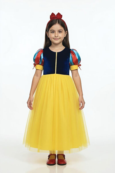 OEM Costum Alba ca Zapada copii, 116-122 cm rochita fete carnaval ,petrecere serbare