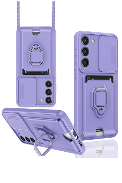 NewFace 1615819747 حافظة سامسونج جالاكسي S23 بلس من السيليكون مع حامل لبطاقات...