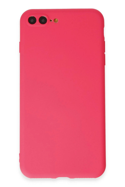 NewFace حافظة OZLSTOR لهاتف iPhone 7 Plus من السيليكون الأول (84159) - وردي