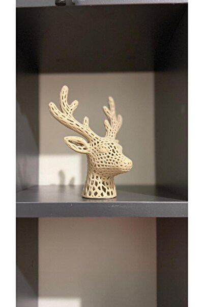 booem3d 3D Baskı Geometrik Geyik Büstü | Modern Dekoratif Biblo | Minimal Ev ...