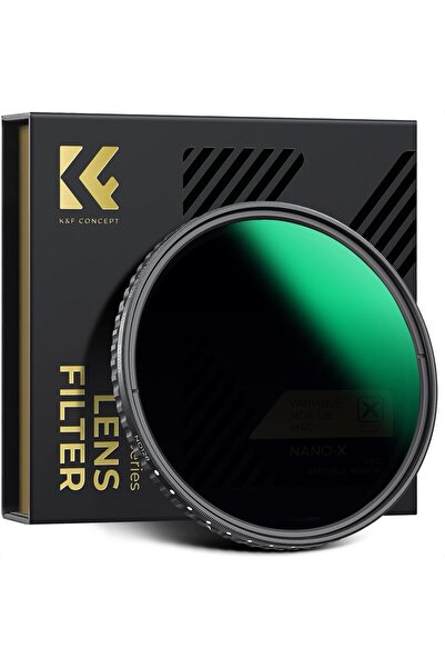 K&F CONCEPT فلتر عدسة ND متغير 82 مم، نطاق ND8-ND128 (3-7 وقفات)، فلتر VND مقاوم للماء مع 28 لونًا متعددًا