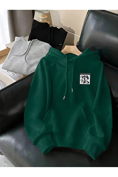 PENTHİLUS سويت شيرت سان فرانسيسكو 3 إنترنيشنال كيو بغطاء رأس للجنسين