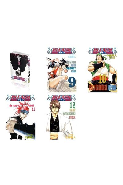 Gerekli Şeyler Yayıncılık Bleach 8-9-10-11-12 manga seti (5 kitap) ayraç hediyeli