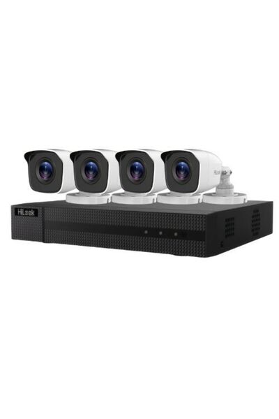 Hilook Full HD Surveillance System, 4 Cameras 2MP, IR 20m, IP66, 4 Channel DVR