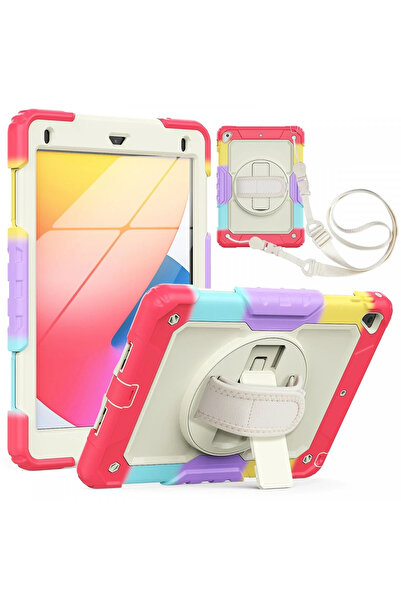 NewFace غطاء تابلت OZLSTOR iPad 5 Air 9.7 غطاء قوس قزح (113040) - أحمر