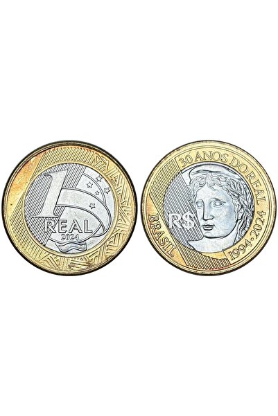 emir koleksiyon coin & paper collection Brezilya 2024 Yılı 5 Real Çil (Unc) K...