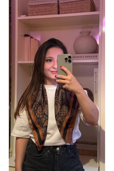 Muse Sister Ethnic Patterned Scarf (70X70)