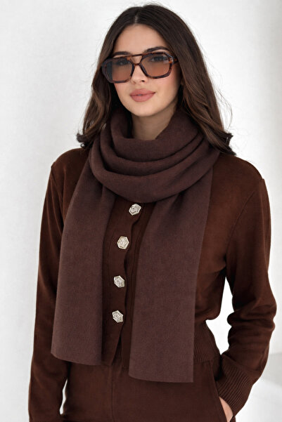 Noi Belis basic Eșarfă tricotată cu textura moale AW25AT0001