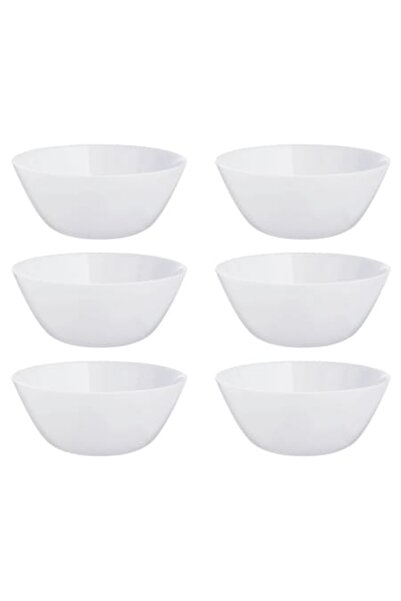 Oti Set 6 boluri supă OTI, opal, 15 cm, alb, capacitate 400 ml