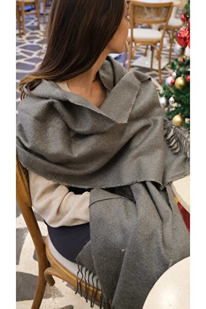 Jerie وشاح ناعم مزين بشراشيب