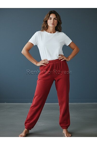 RENK YAPI RÜYASI Women's Winter Wool Wellsoft Fleece Bottom Towel Bottom