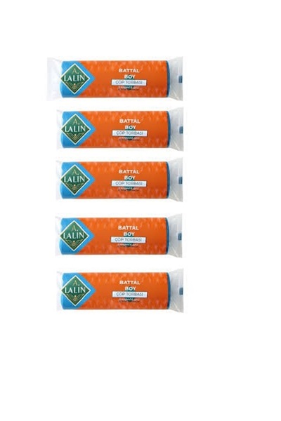 A LALİN كيس القمامة بحجم كبير 10 قطع 5 حزم