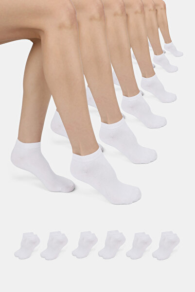 ERENART Bamboo Women's Booties Plain White Socks Seamless Premium Boxed Pack ...