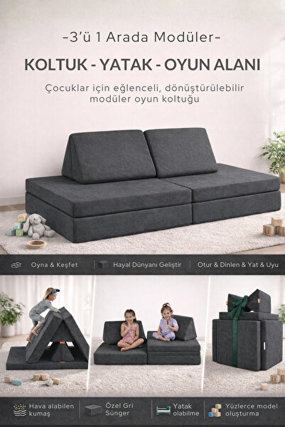 SABY Katlanabilir Çocuk Koltuğu | Yatak & Minder – Çok Amaçlı Modüler Tasarım