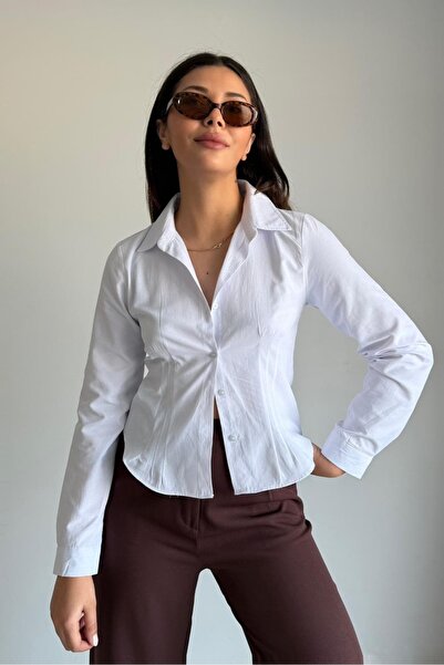 Güneş قميص من قماش البوبيلين بتفاصيل مطبوعة يناسب الجسم