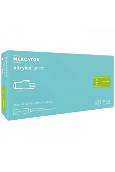 Mercator NITRYLEX GREEN GLOVES 100 PCS/SET S