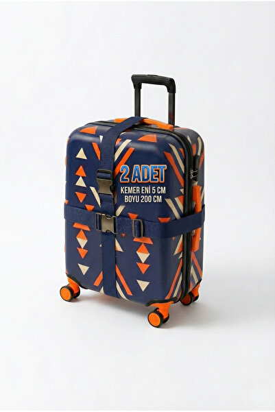 Textia Home Valiz Kemeri Ve Bavul Kemeri Emniyet Kilitli Tokalı Ölçüsü Ayarlanabilir Emniyet Kemeri 2 Adet