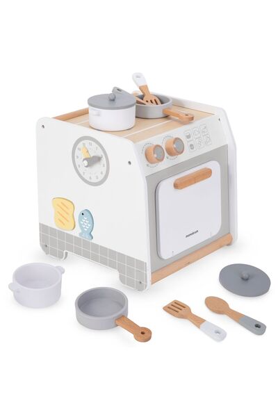 mamabrum Bucătărie din lemn - cub educațional